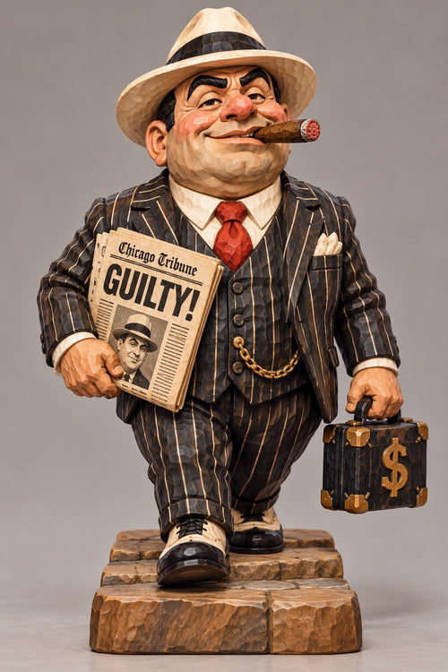 Al Capone — Guilty! carving reference