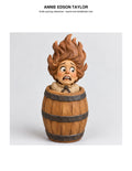 Annie Edson Taylor in a Barrel digital carving pattern