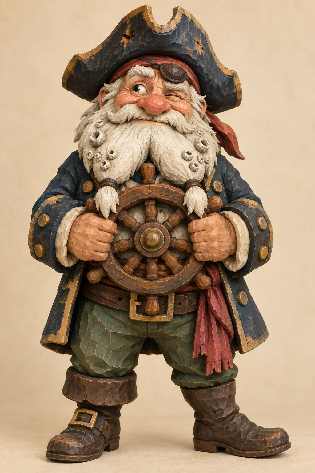 Barnacle Beard Captain digital carving pattern main image