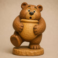 Bear Honey Crock carving pattern main image