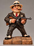 Al Capone with Tommy Gun carving reference