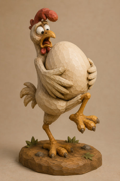 Chicken Oversized Egg digital carving pattern main image