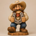 Cowboy Horseshoe carving pattern main image