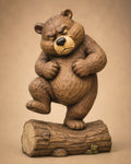 Dancing Bear digital carving pattern main image