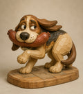 Dog Stealing Sausage digital carving pattern main image