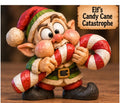 Elf's Candy Cane Catastrophe woodcarving pattern