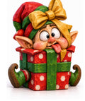 Elf's Present-Packing Disaster woodcarving pattern