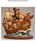 Mayflower GPS Gone Wrong carving pattern