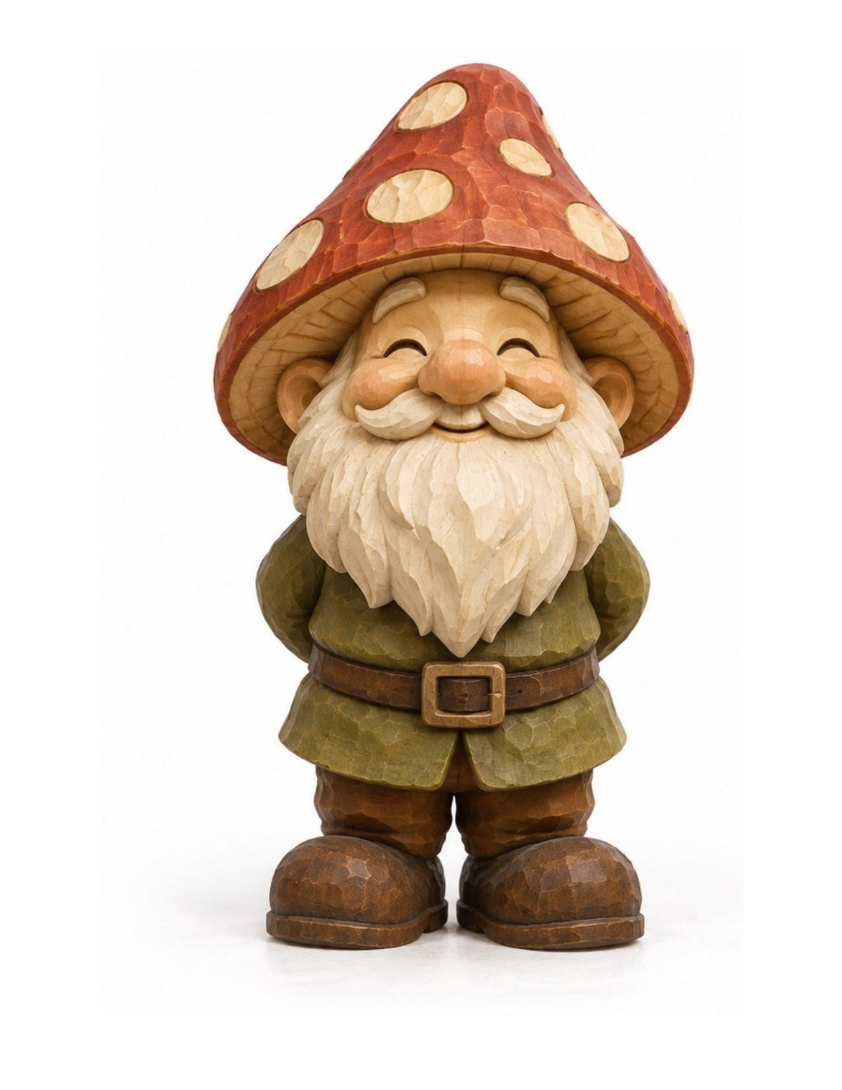 Mushroom Cap Troll woodcarving pattern main image