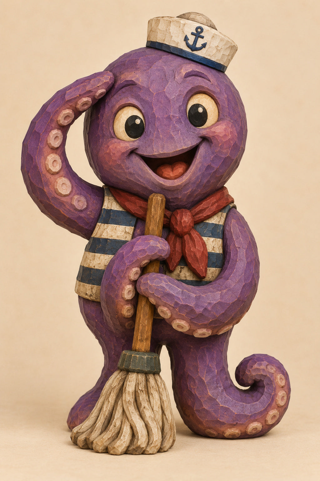 Octopus Deckhand digital carving pattern main image