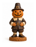 Pilgrim Pumpkin Head carving pattern