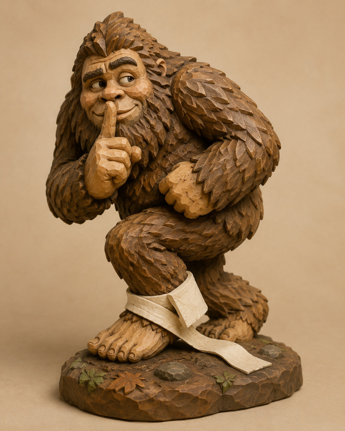 Sneaking Sasquatch digital carving pattern main image