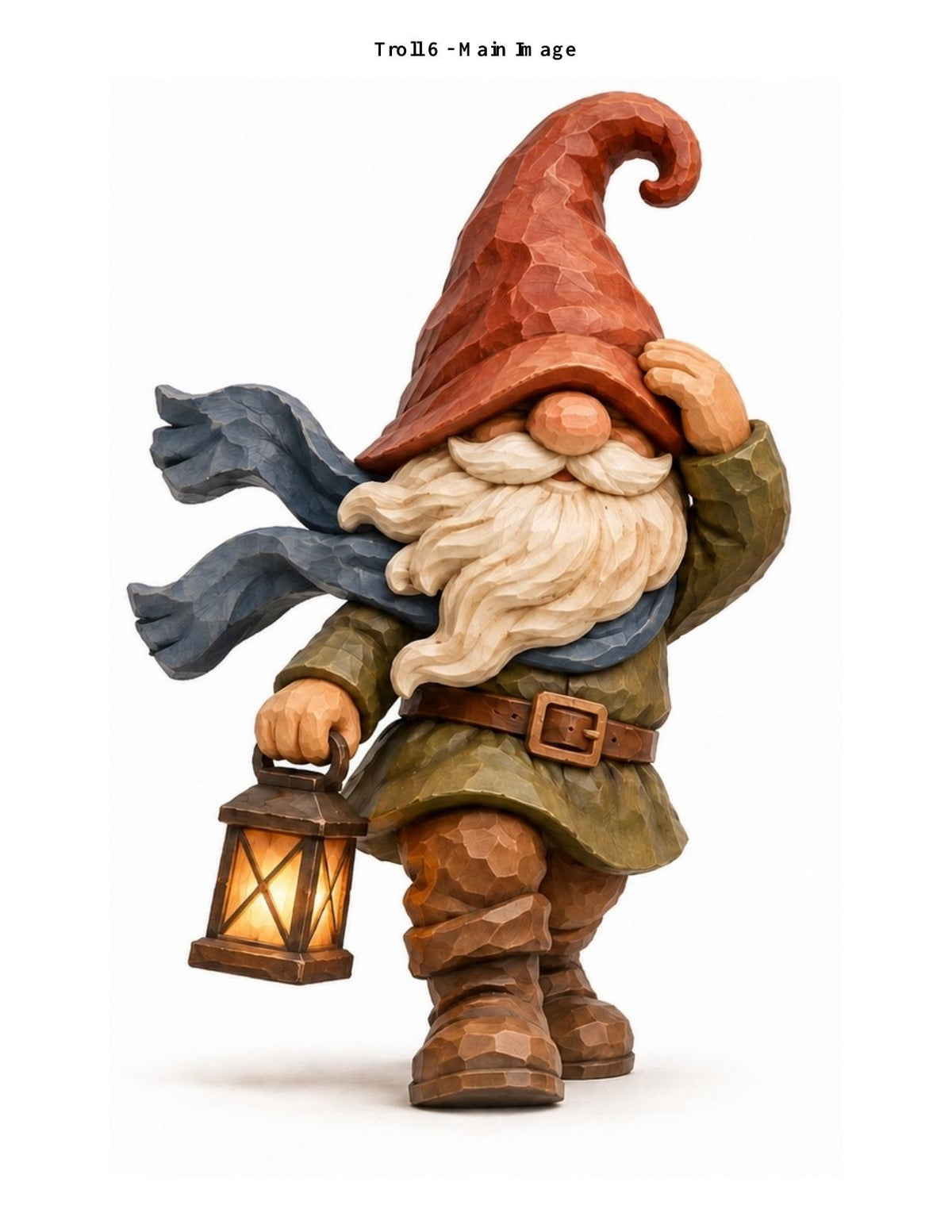 Windy Troll woodcarving pattern main image